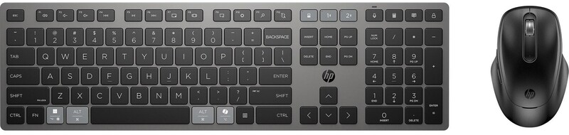 Комплект (клавіатура, миша) бездротовий HP 720 Multi-Device Rechargeable Black (9T5A9AA)