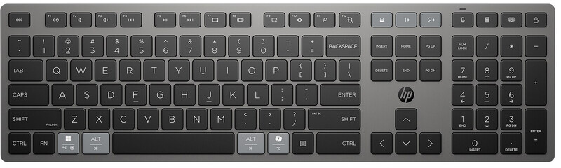 Комплект (клавіатура, миша) бездротовий HP 720 Multi-Device Rechargeable Black (9T5A9AA)