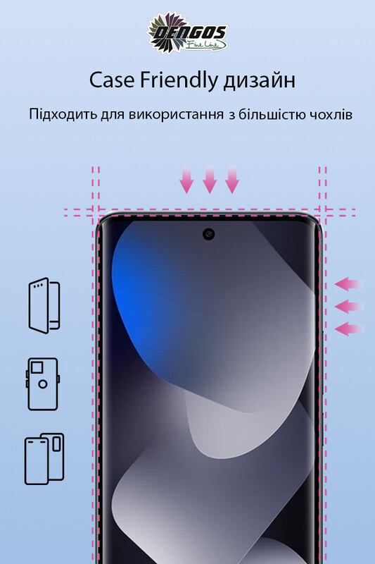 Захисне скло Dengos для Xiaomi Redmi Note 15 4G/5G Black Full Glue (DG-TG2P-99) 2 шт.