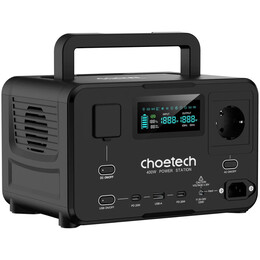Зарядная станция Choetech BS007 256Wh, 400W (BS007-EU-BK)