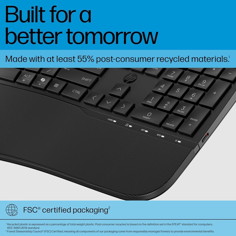 Клавiатура HP 680 Comfort Dual-Mode Black (8T6L8AA)