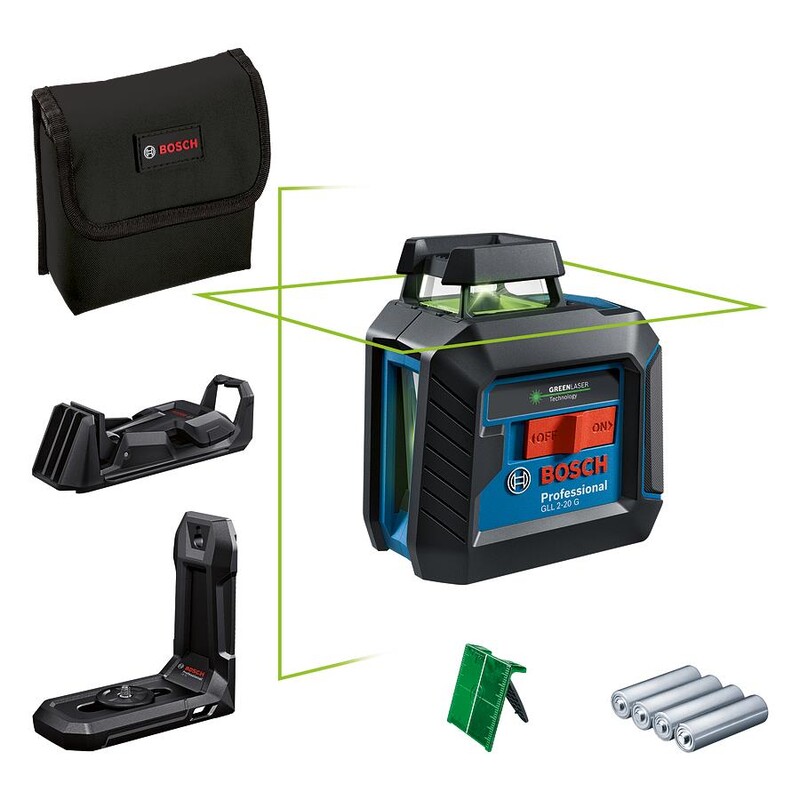 Нивелир лазерный Bosch Professional GLL2-20G+LB10+DK10 (0.601.065.000)
