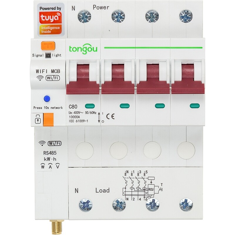 Розумний 4-канальний перемикач Tuya Wi-Fi HS082260