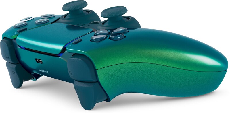 Геймпад бездротовий Sony PlayStation 5 DualSense Chrome Teal (1000050603)