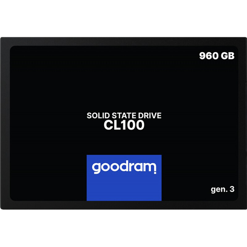 Накопитель SSD  960GB Goodram CL100 GEN.3 2.5" SATAIII 3D TLC (SSDPR-CL100-960-G3)