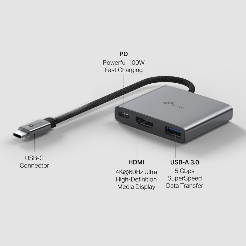 USB-хаб TP-Link USB-C 3-в-1 (UH3020C)