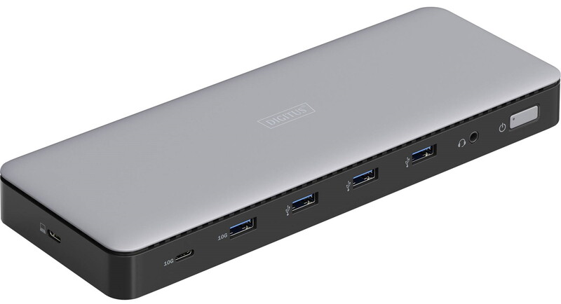 Док-станція Digitus USB-C USB3.2х4/USB-C/HDMIx3/DisplayPortx2/RJ45/Audio (DA-70918)