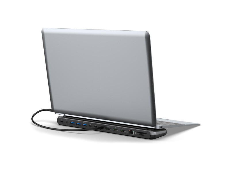Док-станция Digitus USB-C USB3.2х3/USB-C/SD/MicroSD/HDMIx2/DisplayPort/RJ45/Audio (DA-70919)