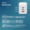 Фото - Мережевий зарядний пристрій Digitus (2USB-C, 3A, 1USB-A, 3A) 100W White (DA-10304) | click.ua