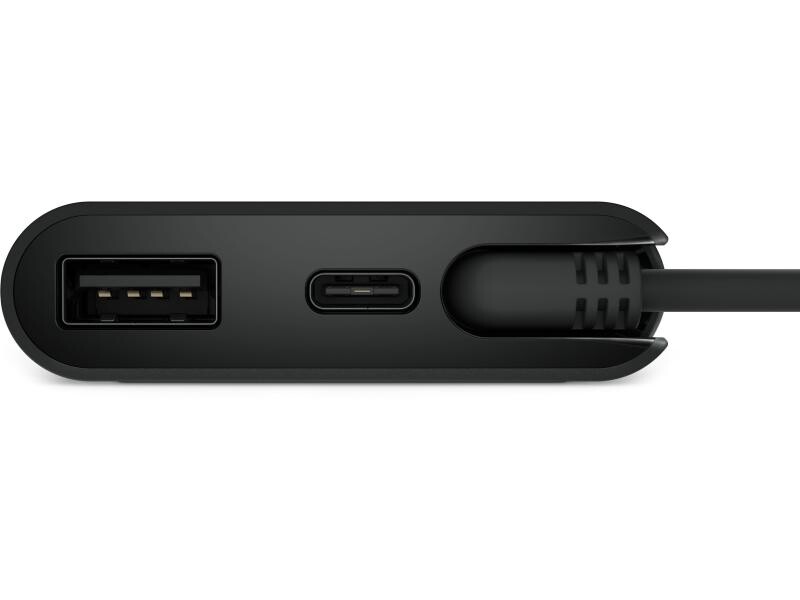 USB-хаб Dell DA225 USB Type-C 4-в-1 Black (470-BFBN)