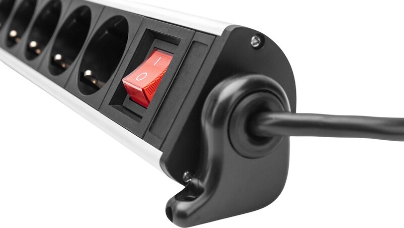 Фильтр питания Digitus DA-70624 6 розетки, 2 USB, USB-C, 1.5 м, Silver