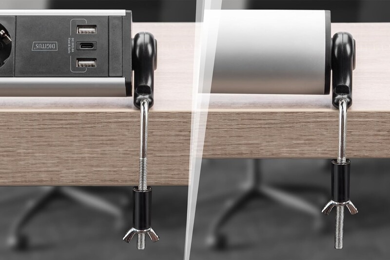Фильтр питания Digitus DA-70624 6 розетки, 2 USB, USB-C, 1.5 м, Silver