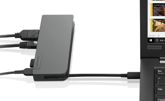 Док-станция Lenovo USB-C USB3.2х2/USB-C/HDMI/VGA/RJ45 (4X90S92381)