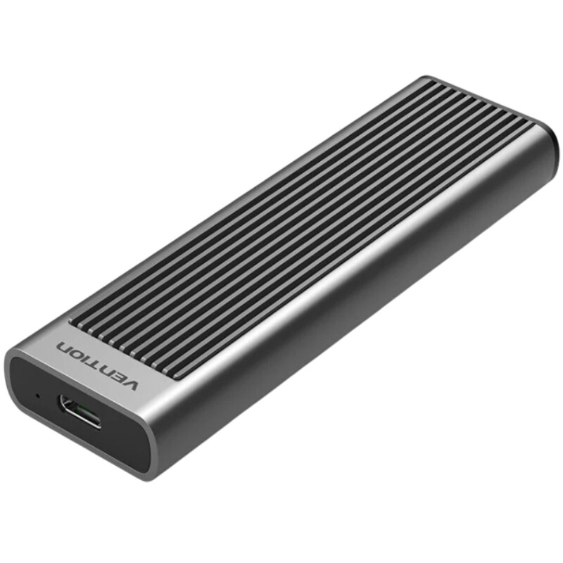 Зовнішня кишеня Vention для SSD M.2 (NVMe) M-key USB 3.2 Type-C Heat Sink Aluminum Grey (KPKH0)