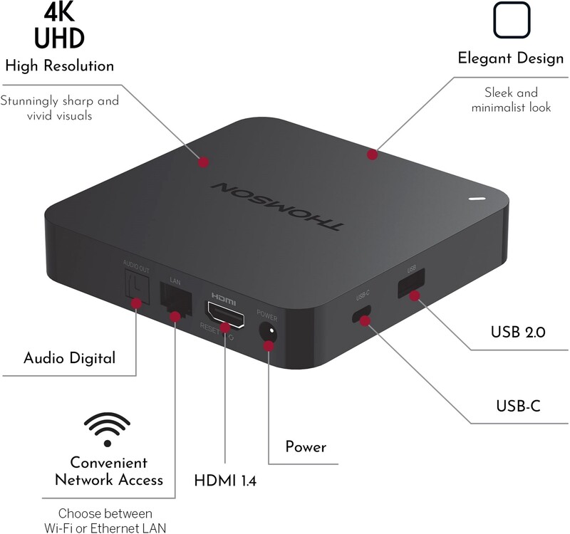 Smart-приставка Thomson Streaming Box 4K UHD 245G