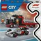 Фото - Конструктор LEGO City Вантажівка для демонстрації F1 із перегоновим автомобілем Audi F1 (60493) | click.ua