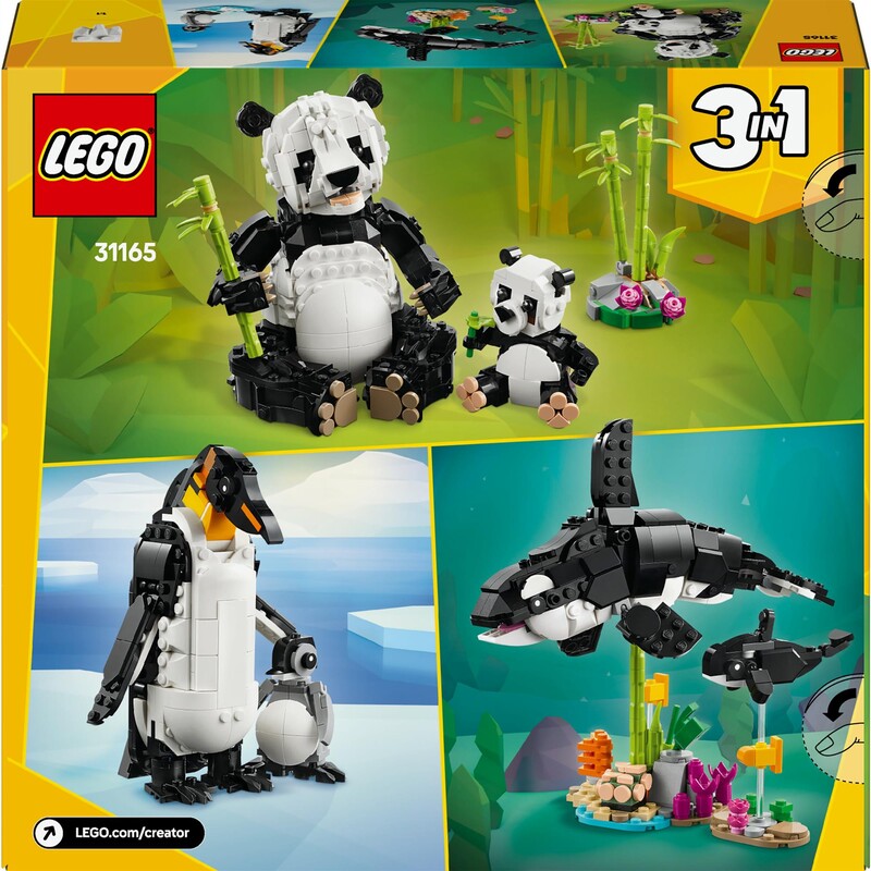 Конструктор LEGO Creator Дикие животные: пандовые (31165)