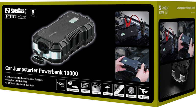 Пуско-зарядное устройство Sandberg Jump Starter 10000 mAh (420-98)