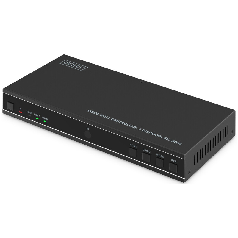 Контроллер видеостены Digitus HDMI - 4xHDMI (F/F), Black (DS-55358)
