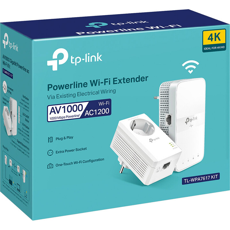 Комплект адаптерів Powerline TP-Link TL-WPA7617 Kit