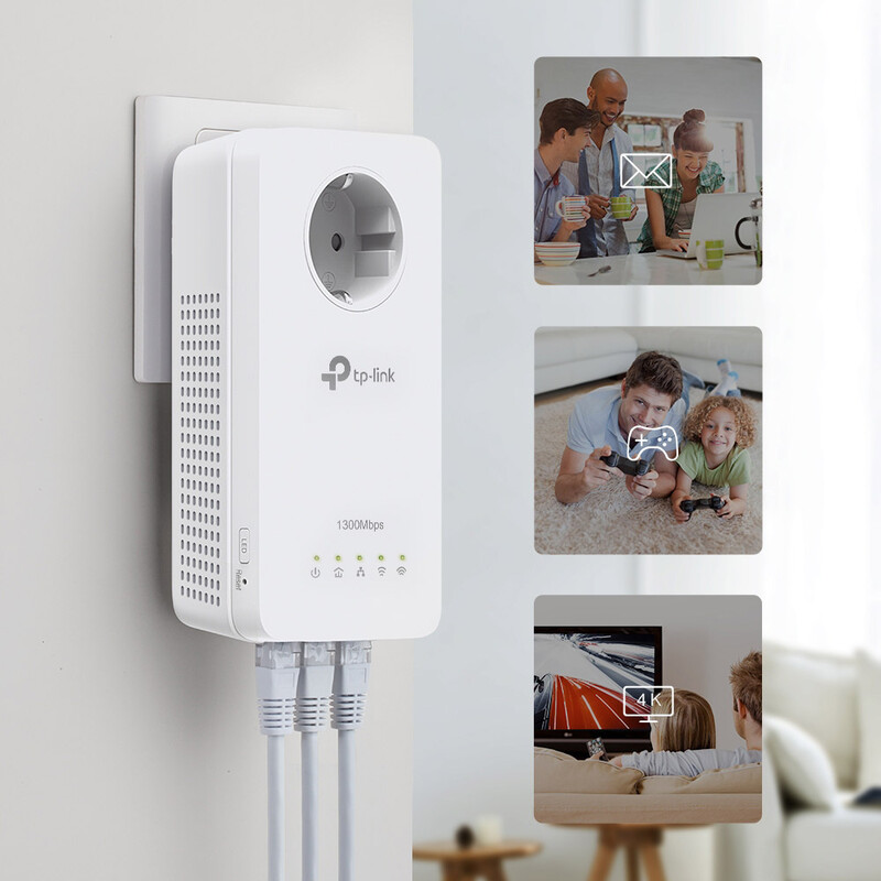 Комплект адаптерів Powerline TP-Link TL-WPA8631P Kit