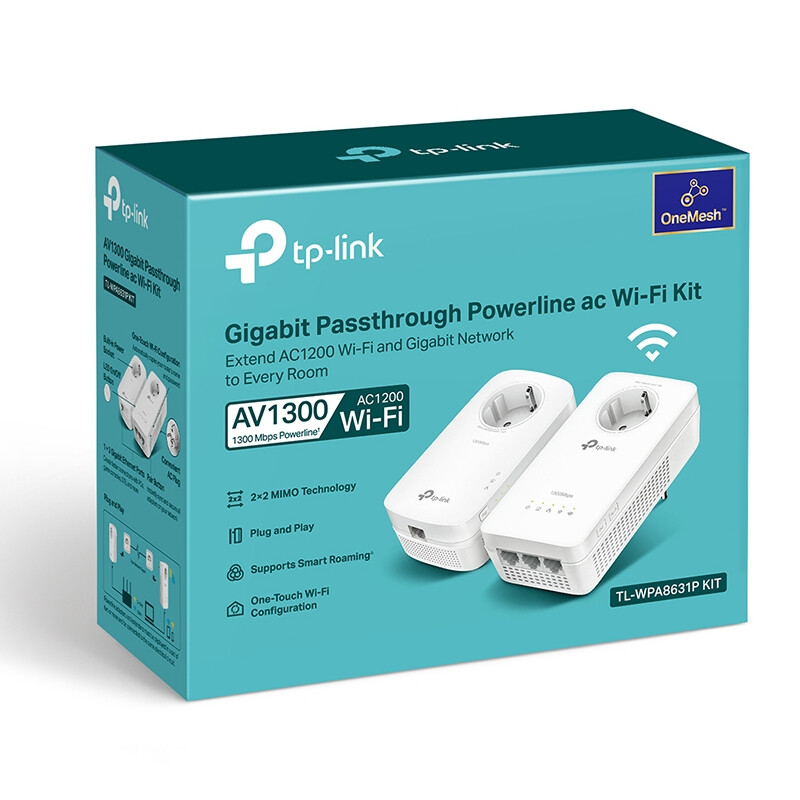 Комплект адаптерів Powerline TP-Link TL-WPA8631P Kit