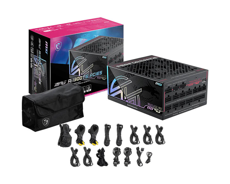 Блок питания MSI MPG Ai1300TS PCIE5 1300W