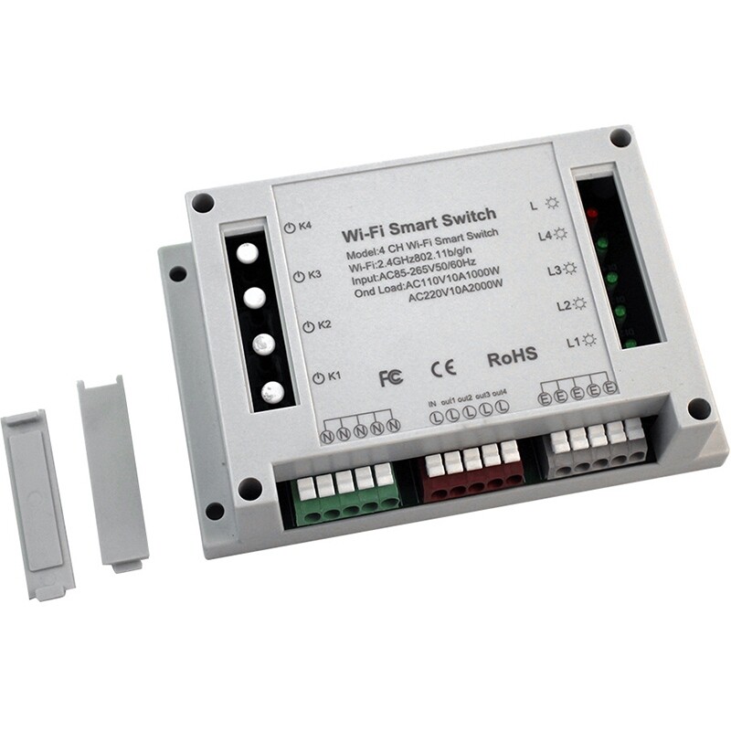 Розумний 4-канальний перемикач Tuya Wi-Fi HS081362