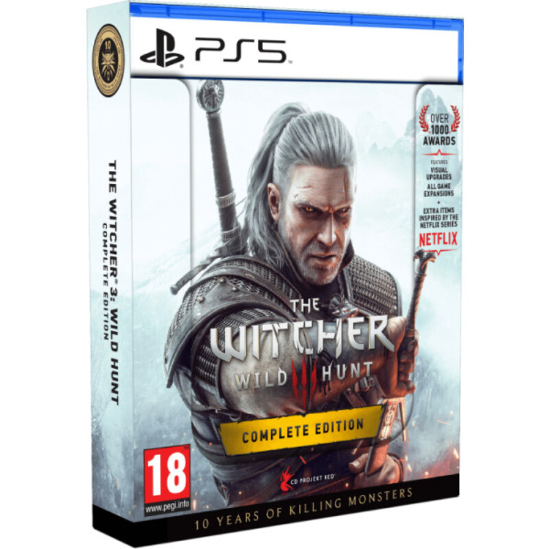Гра The Witcher 3: Wild Hunt Complete Edition + 10th Anniversary Steelbook для Sony PlayStation 5, Blu-ray (5908305250463)