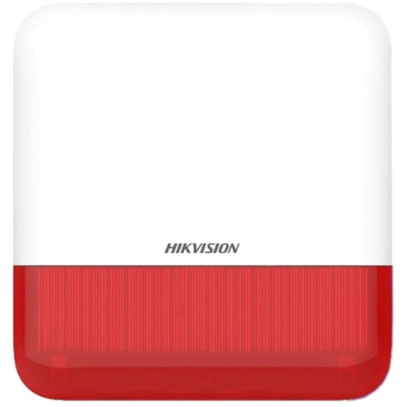 Бездротова сирена Hikvision DS-PS1-E-WE-Red