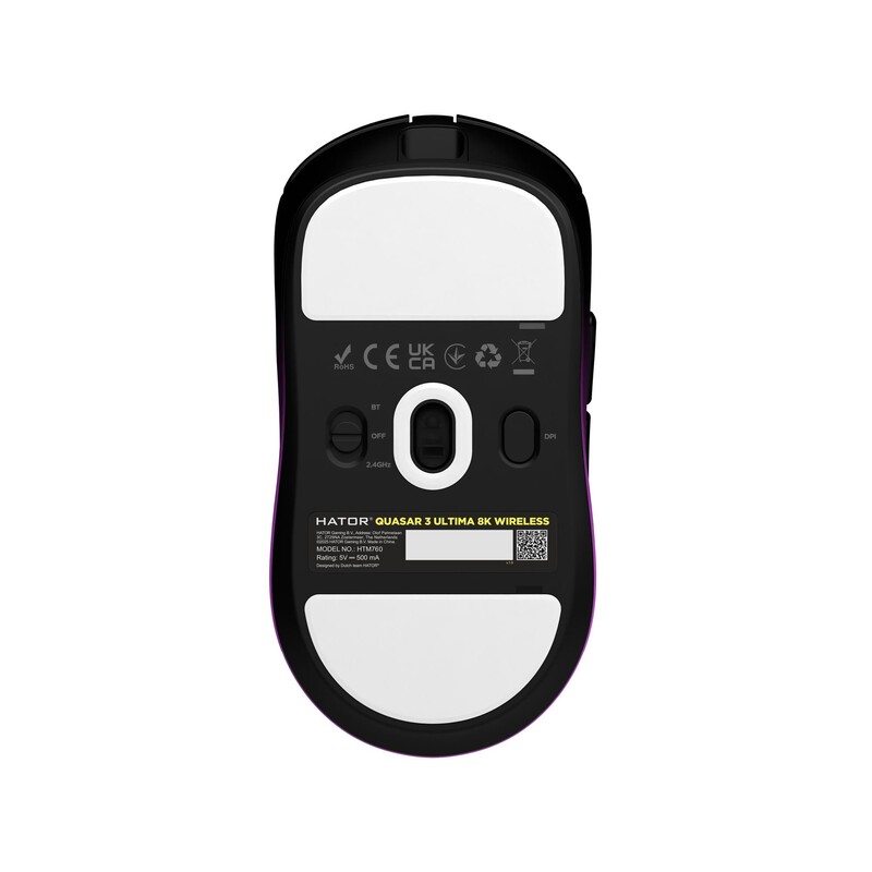 Миша бездротова Hator Quasar 3 Ultima 8K Wireless Black/Violet (HTM760)
