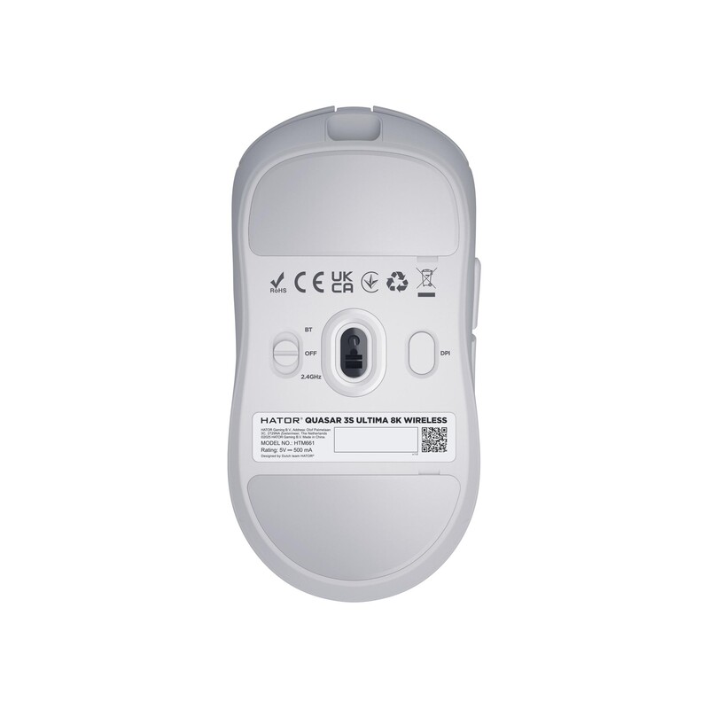 Мышь беспроводная Hator Quasar 3S Ultima 8K Wireless White (HTM661)