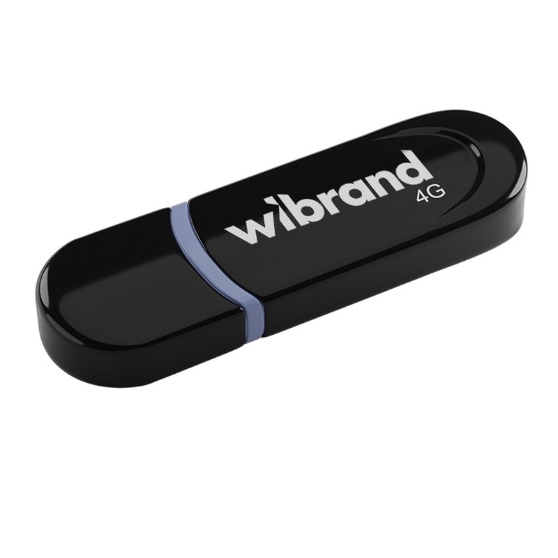 Флеш-накопичувач USB 4GB Wibrand Panther Black (WI2.0/PA4P2B)