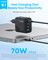 Фото - Мережевий зарядний пристрій Anker Charger 70W, 3xUSB-C, 1xUSB-A, Black (A121CG11) | click.ua