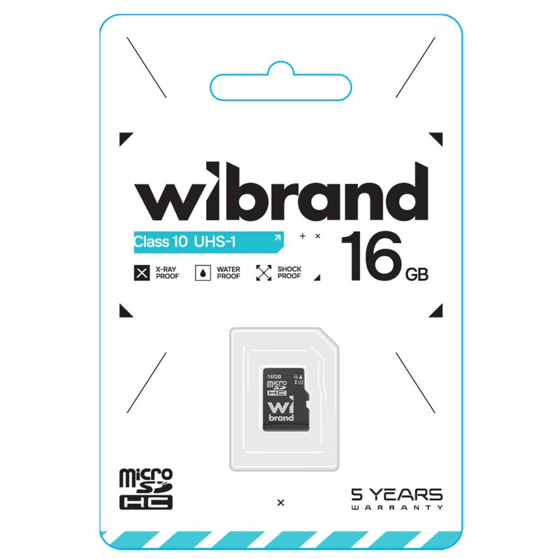 Карта пам`ятi MicroSDHC 16GB UHS-I Class 10 R30/W10MB/s Wibrand (WICDHU1/16GB)