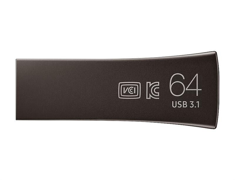 Флеш-накопичувач USB3.1 64GB Samsung Bar Plus Black (MUF-64BE4/APC)