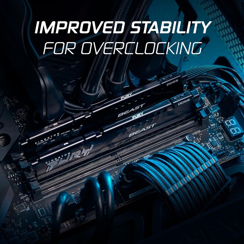 Модуль пам`яті DDR5 16GB/6000 Kingston Fury Beast Expo Black (KF560C30BBE-16)