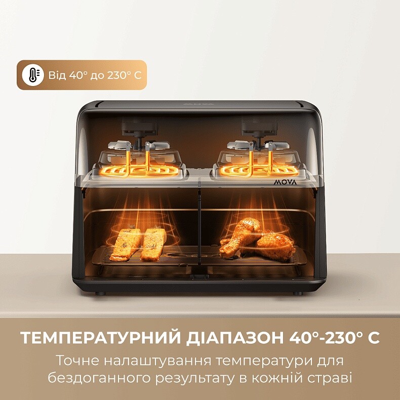 Мультипечь Mova AeroChef FD20s Pro Black (AF-5518ATB-S)