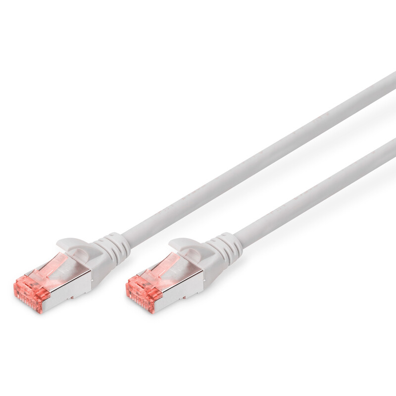 Патч-корд Digitus (DK-1644-010) cat.6, S-FTP, 1м, AWG 27/7, LSZH, сірий