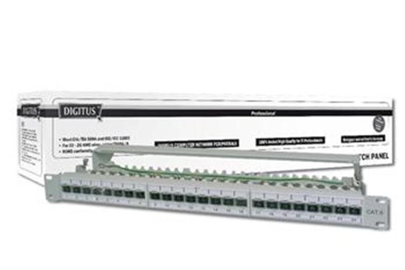 Патч-панель Digitus (DN-91624S-EA) 19" 1U, 24 порта, Cat.6A STP в сборе