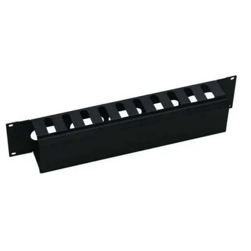 Организатор кабеля Mirsan 19" 2U гребенка, RAL 9005 (MR.OKK2U19.01)