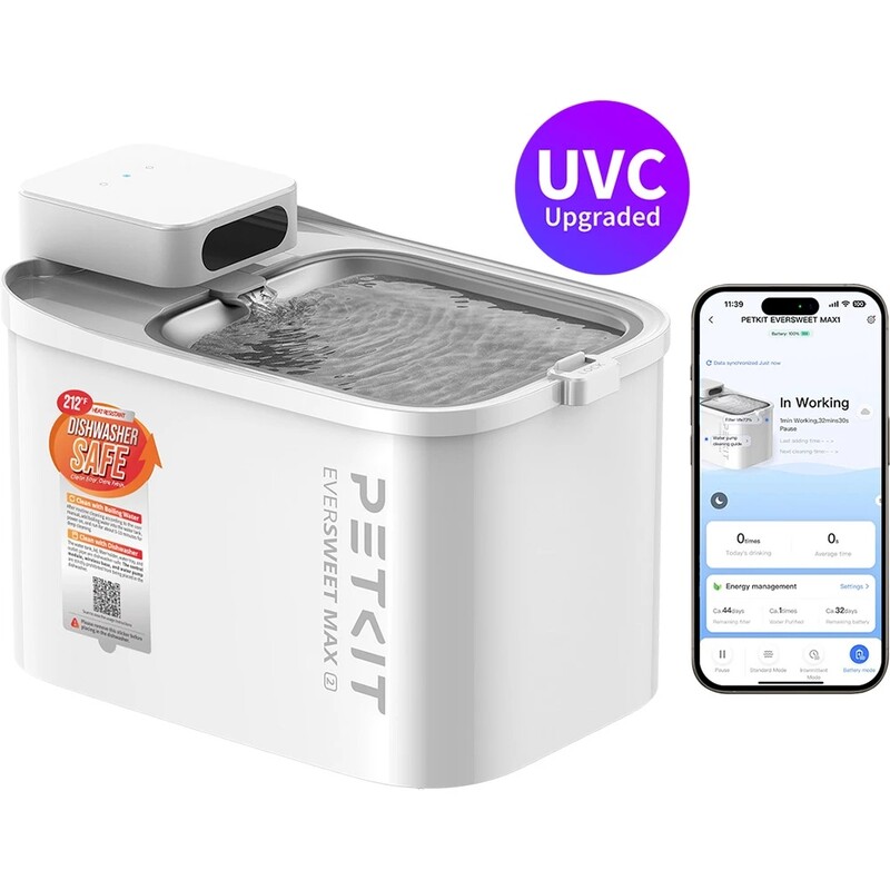 Смарт-поїлка Petkit Eversweet Max 2 White P4116 (UVC)