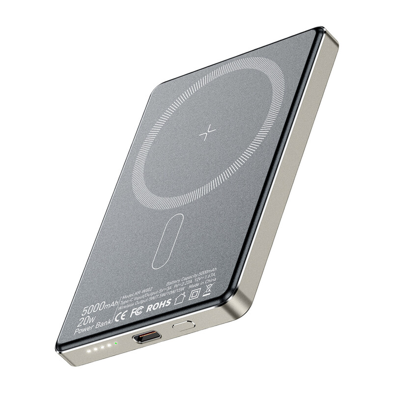 Універсальна мобільна батарея Essager Cross-Border 5000mAh 20W Magsafe/PD/QC3.0 Grey (EDY5K-YJ0A-Z)