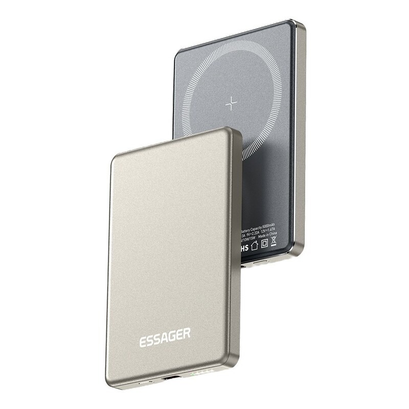 Універсальна мобільна батарея Essager Cross-Border 5000mAh 20W Magsafe/PD/QC3.0 Grey (EDY5K-YJ0A-Z)