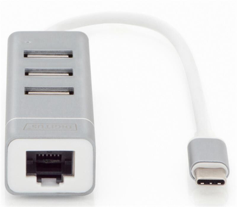 Концентратор USB2.0 Digitus, White (DA-70253) 3хUSB2.0