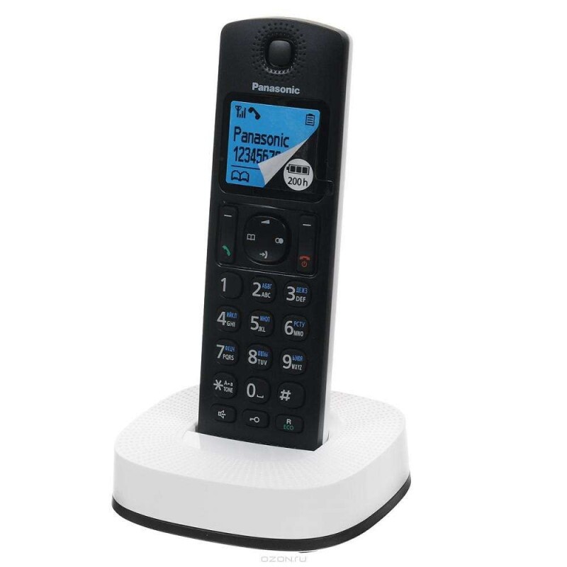 Радіотелефон DECT Panasonic KX-TGC310UC2 Black White