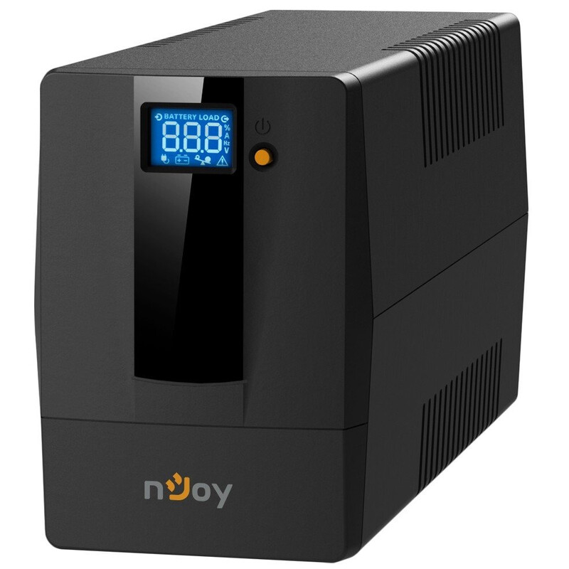 ИБП NJOY Horus Plus 600 (PWUP-LI060H1-AZ01B) Lin.int., AVR, 2 x евро, USB, LCD, пластик