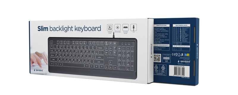 Клавіатура Gembird KB-UML-04-CYRL Black
