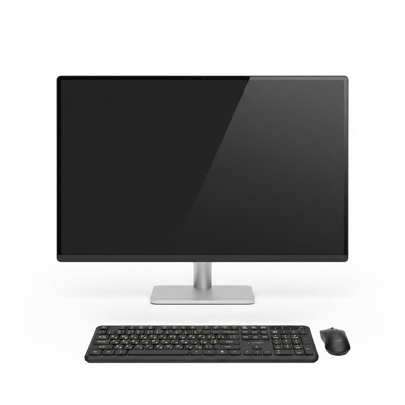 Комплект (клавиатура, мышь) беспроводной Gembird KBS-WPS-01-CYRL Black