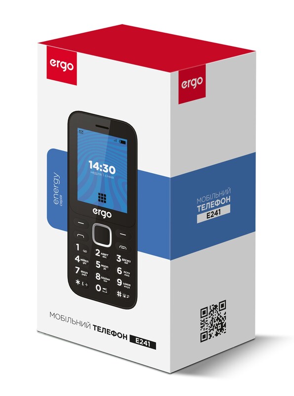 Мобильный телефон Ergo E241 Dual Sim Red